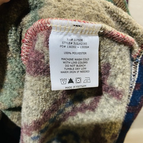 Cárdigan Suéter Levis Para Hombre Azul Marrón Rojo Geométrico Azteca Suroeste Mediano - Imagen 4 de 10