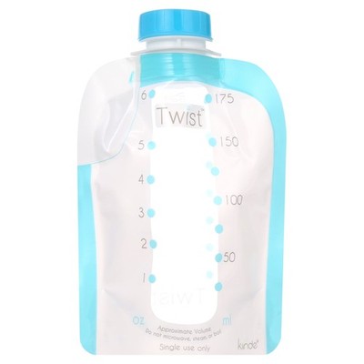 Kiinde Twist Pouch Direct-Pump Direct-Feed Twist Cap Breast Milk Storage Bags