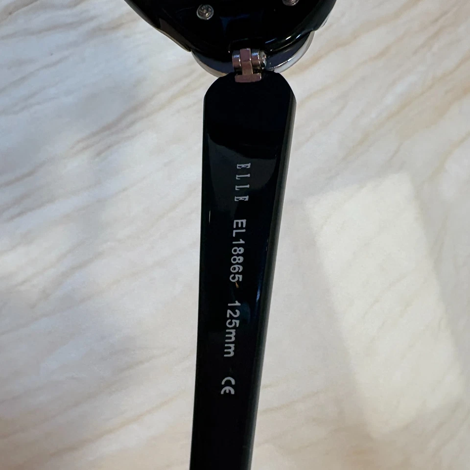 NUEVO ELLE EL 18865 COLOR-BK NEGRO/BLANCO AUTÉNTICO GAFAS DE SOL CON MARCO 56-19 Foto 4 de 4