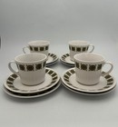 Noritake Progression China Arabesque 9009 4 Cups, Saucers & Side Plates