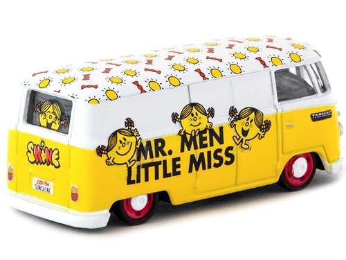 Volkswagen Type II (T1) Panel Van Yellow and White 1/64 Diecast Model Car - Picture 2 of 2