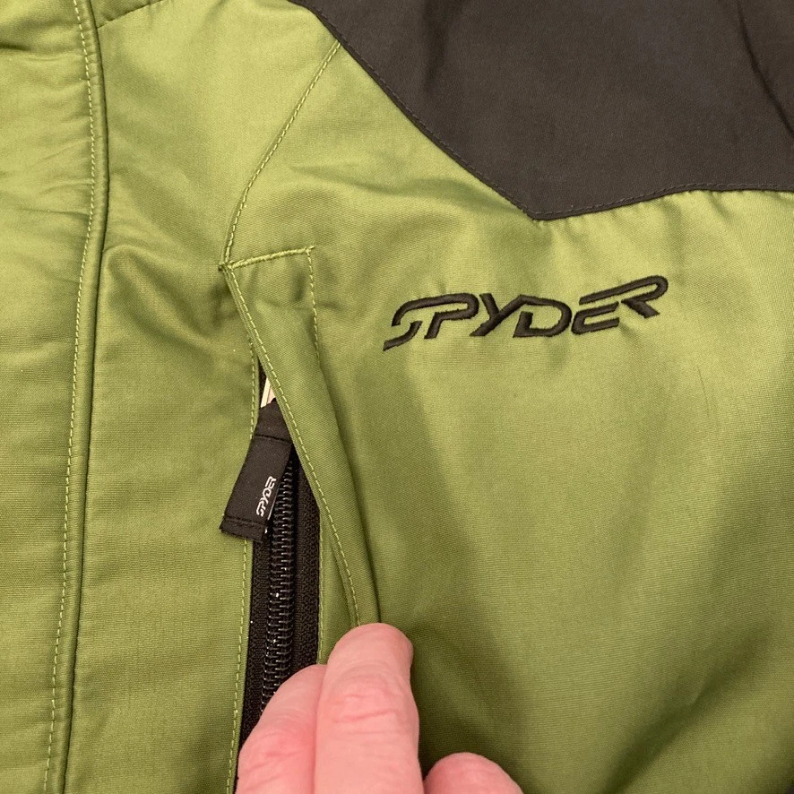 SPYDER Xscap Ski Jacket Mens XL Green Snowboard Shell Only No Hood - Image 4 of 4