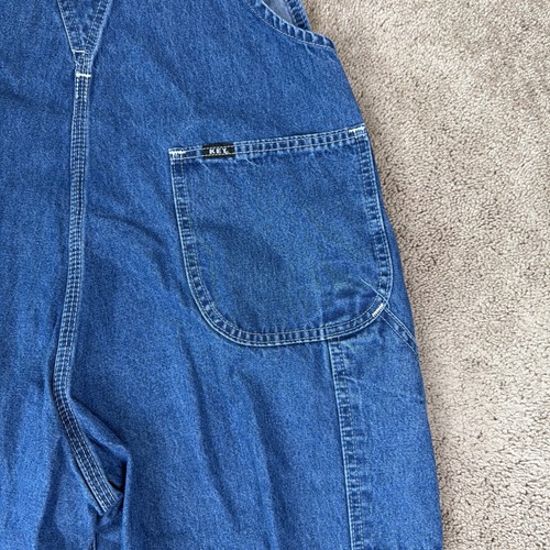 Mono Key Imperial Talla L Azul Vintage Ropa de Trabajo Country Western 100% Algodón - Imagen 10 de 11