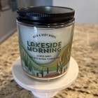 Bath & Body Works LAKESIDE MORNING Set of 2 Scented Single Wick Candle 7 oz ea