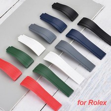 20mm Silicone Watchband Strap For Water Ghost Submariner Daytona GMT OYSTERFLEX