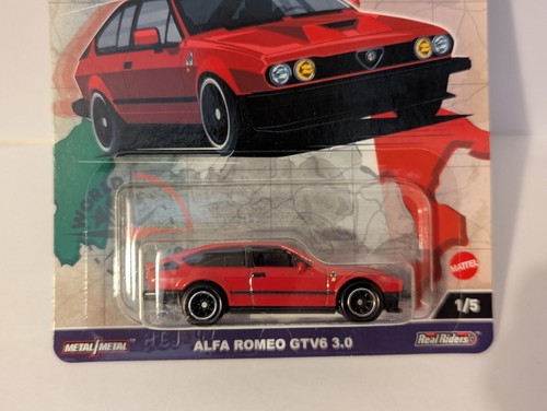 2024 hot wheels premium real riders car culture turin ALFA ROMEO GTV6 3.0 mib - Picture 2 of 3