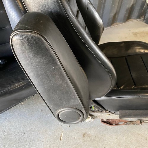 Asiento delantero izquierdo y derecho eléctrico Mercedes-Benz W124 S124 cuero negro SPORTLINE - Imagen 16 de 24