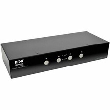 Eaton Tripp Lite Series 4-Port DisplayPort KVM Switch with Audio, Cables and USB