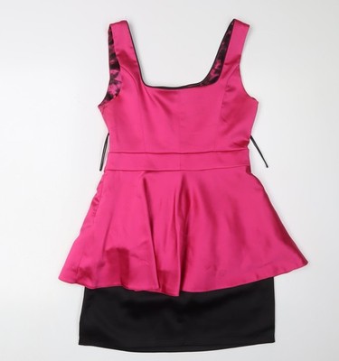Einzigartiges Boutique Fit & Flare Damenkleid Größe 12 UK