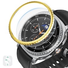 Fr Samsung Galaxy Watch 8 Classic 46mm Metal Ring Adhesive Screen Protector Case
