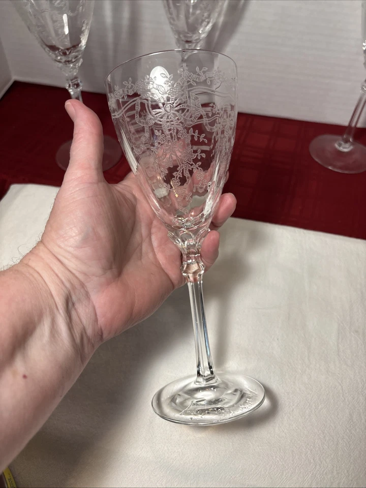 FOSTORIA JUNIO ELEGANTE TRANSPARENTE Copas GAFAS - JUEGO DE 4 Foto 4 de 4