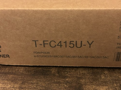 Genuine Toshiba T-FC415U-Y Yellow Toner Cartridge New Sealed Box. - Picture 3 of 5