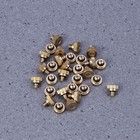 25 Pcs Brass Mister Nozzle 0.4 mm Atomizing Misting Spray Nozzle Yellow