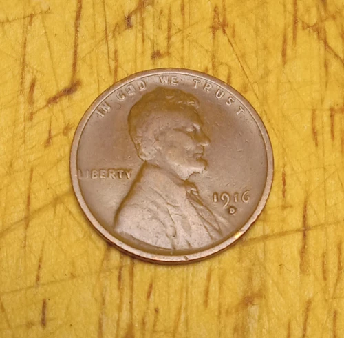 Lincoln Wheat Cent 1916D VF #2