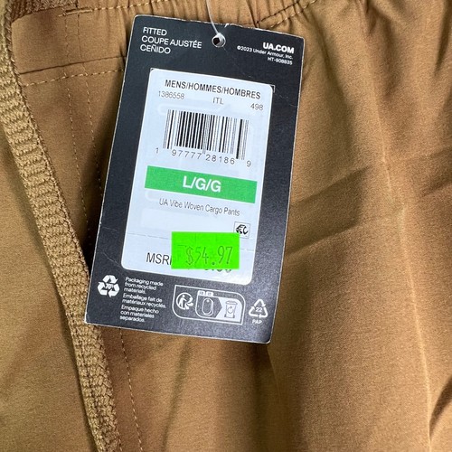 Under Armour Hose Herren Large Braun Vibe Woven Cargo Jogginghose Gummibund Freizeit - Bild 5 von 13