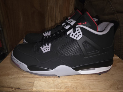 美品！NIKE AIR JORDAN4 RETRO GOLF BRED 27cm Air Jordan 4 Golf 'Bred' — Kick Game