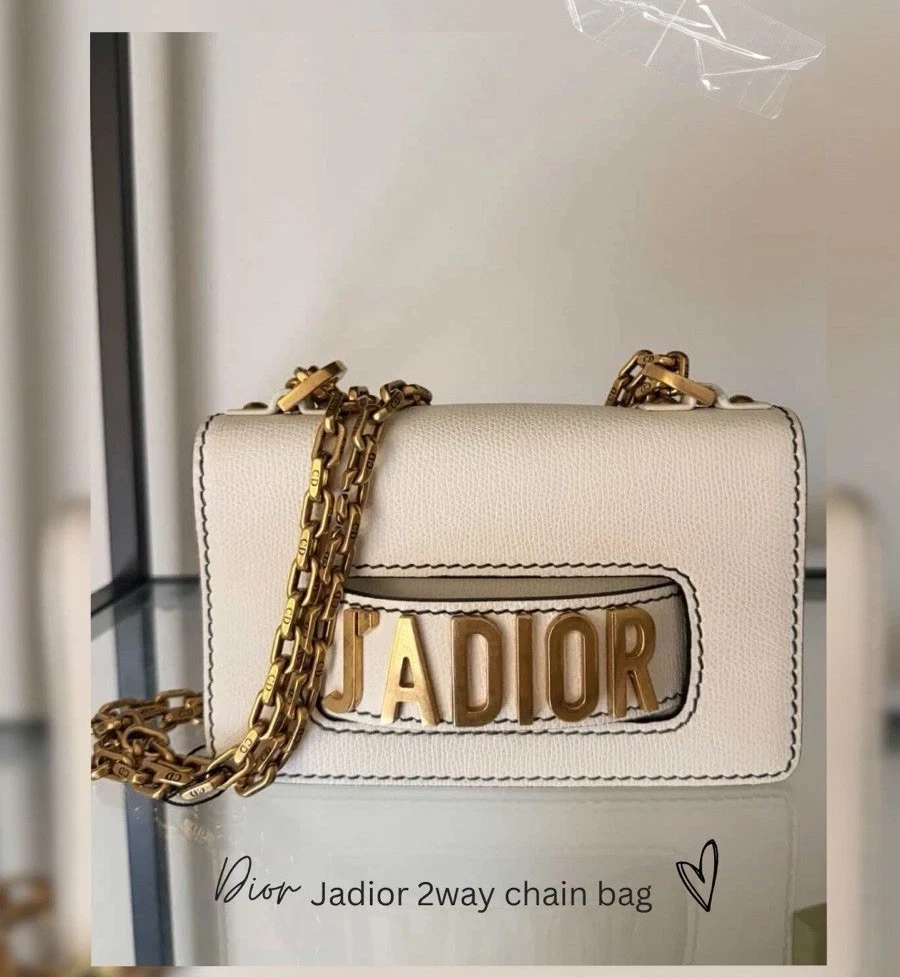 新品　Chirstian Dior "J'ADIOR"ショルダーバック Christian Dior Ultra Matte Black Pebbled Leather Dior J'Adiore