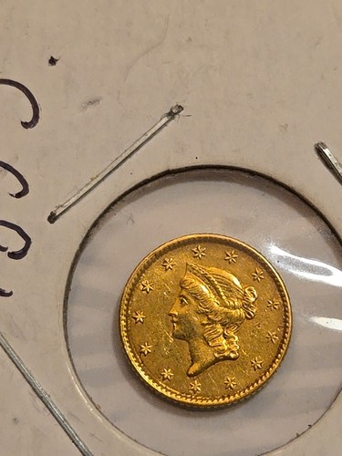 1853 $1 Liberty Head Gold Dollar - Picture 4 of 5