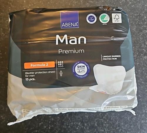 180 x Pastiglie per Incontinenza 12 Confezioni per Uomo Forma-Care Man Active 2 Discreti