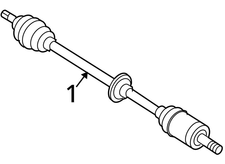 Eixo dianteiro passageiro Kia Rio5 Cv C/v KNWSR - Imagem 3 de 3