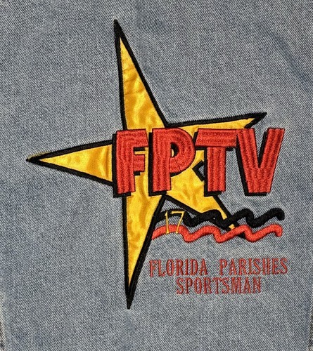 Vtg 90s Levi’s 70507 0389 Trucker Jacket XL FPTV Crew Louisiana Hunting Fishing - Picture 5 of 11