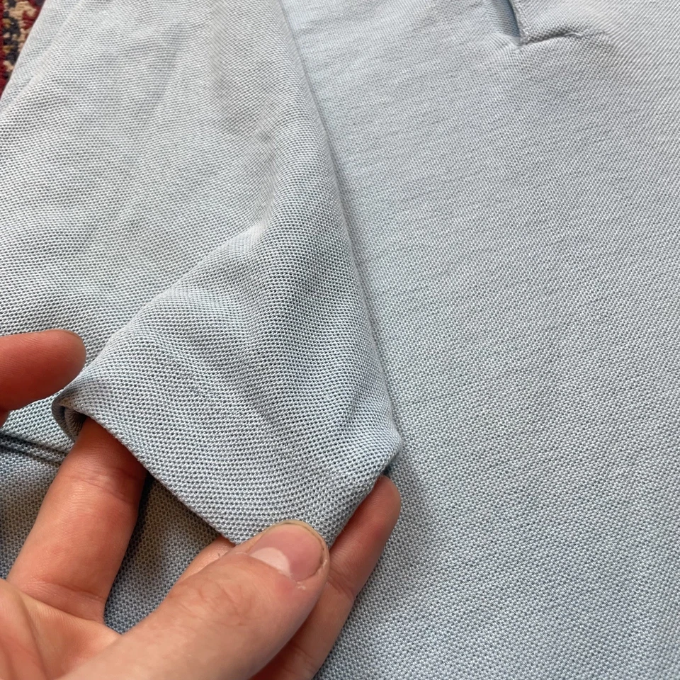 True VTG Chemise Lacoste 60s 70s Sky Blue Alligator Polo Shirt XL Kurt Cobain SS - Image 4 of 4