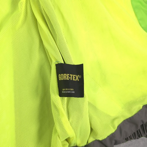 Chaqueta cortavientos North Face de colección rara de alta visibilidad verde Gore-Tex XCR Raintex para hombre XL - Imagen 5 de 20
