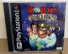 Worms World Party Sony PlayStation 1 2002 PS1 Complete FAST SHIPPING