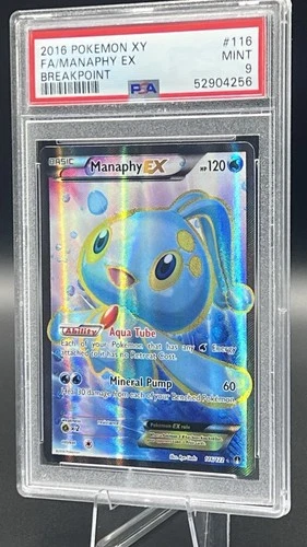 Manaphy EX 116/122 PSA 9 Breakpoint Rare Ultra Pokemon Tcg