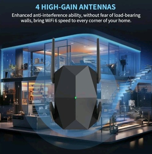 AX3000 WiFi 6 Range Extender WiFi Extender with Gigabit Ethernet Dual Band - Picture 3 of 11