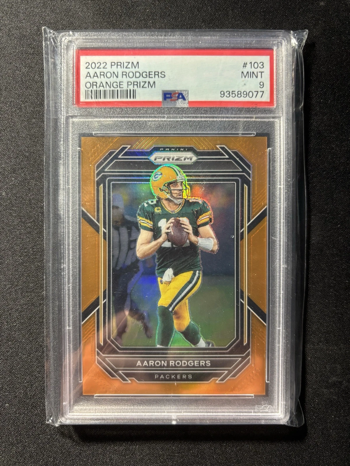 2022 Panini Prizm - Orange Prizm #103 Aaron Rodgers /249