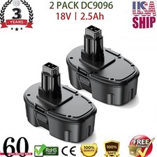 2PACK 18V For Dewalt 18 VOLT XRP DC9096 DC9098 Ni-Mh Battery DC9099 DC9096-2