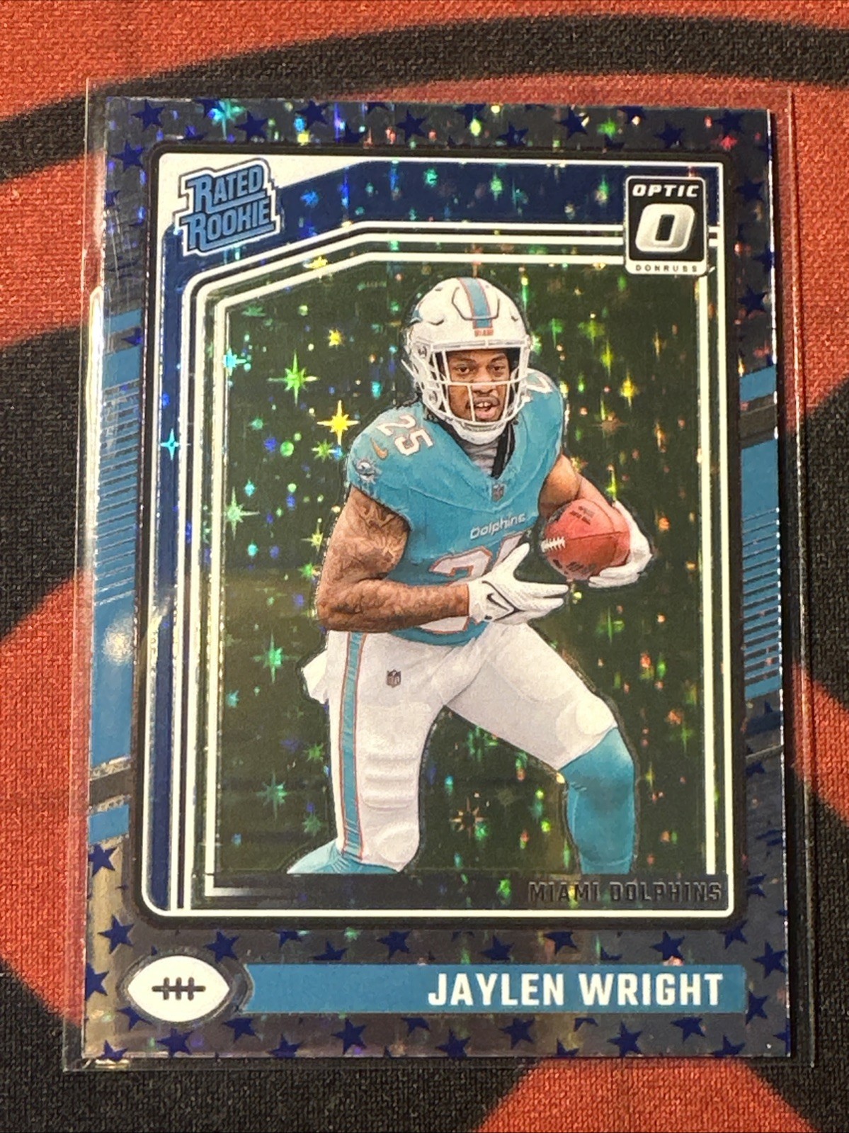 2024 Panini Donruss Optic - Rated Rookie Jaylen Wright #249 Stars Prizm (RC)