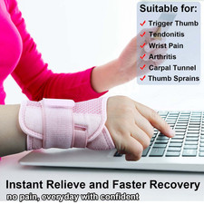 Trigger Thumb Splint for Left Right Hand,Thumb Spica Support Brace Wrist Stab...