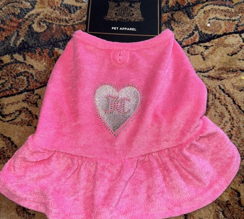 juicy couture pink heart logo dog apparel Kleid XS/S Neu