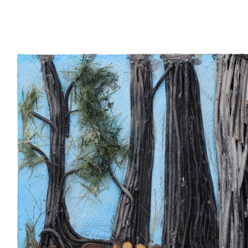 Donald Gotz "Long Beach" Pine Tree Acrylic 3D Mixed Media 21x17 Signed - Picture 6 of 9