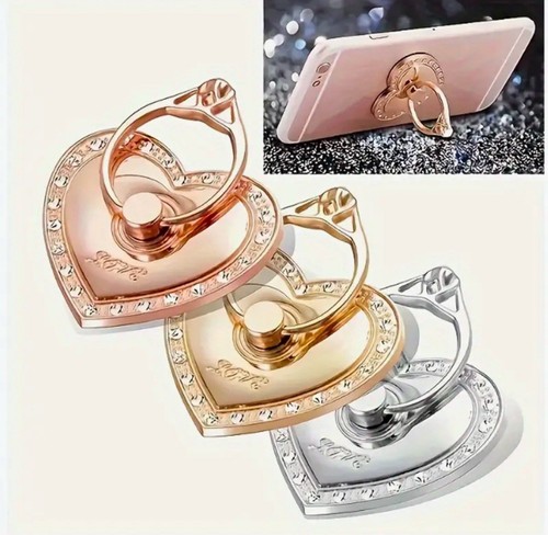 Mobile Phone Heart Ring Holder Finger Grip 360° Stand Mount for Mobile Phones - Picture 5 of 5