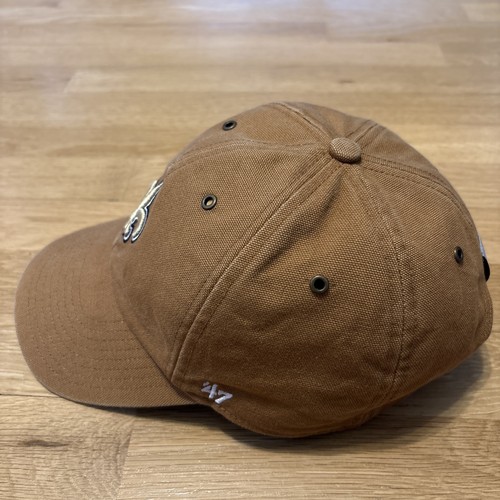 New Orleans Saints Hat Mens Strapback Brown Canvas Carhartt '47 Brand NFL Logo - Picture 3 of 15