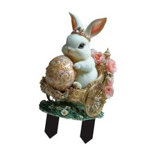 Easter Bunny Stake Garden Stakes Yard Stakes Yard Art Ornaments Decorative