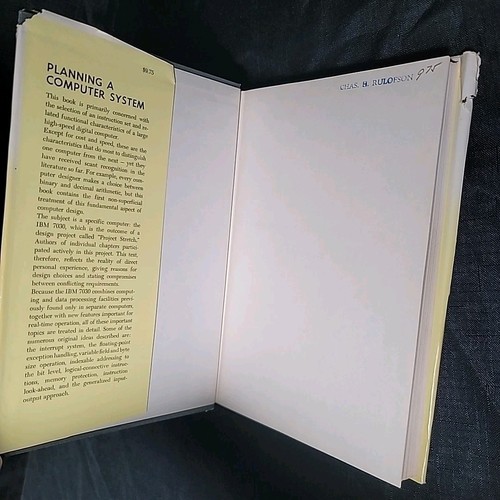 Planning A Computer System by Werner Buchholz HC/DJ 1962 1st Edition Vintage - Imagen 6 de 18