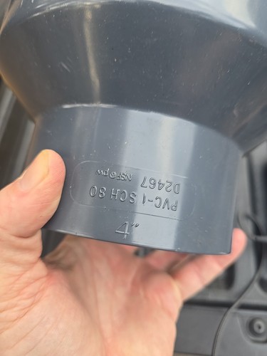 6" x 4" CPVC Schedule 80 Reduzierkupplung (Buchse) IPEX D2467 - Bild 4 von 6