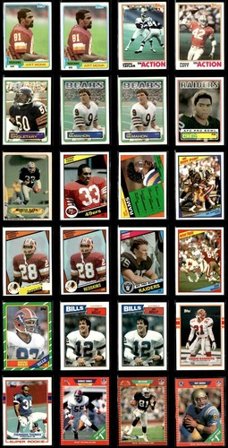 1980s Football Card HOF/Superstar Rookie Card Lot of (24) Lawrence Taylor RC!