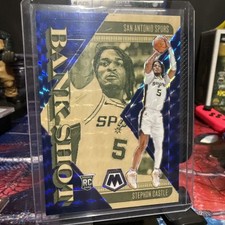 Stephon Castle Bank Shot Blue 109/199 2024-25 Panini Mosaic Rookie RC #4 Spurs