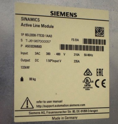 New Siemens 6SL3330-7TE32-1AA3 Free Shipping New in Box New Factory Sealed PLC