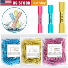 400/100x Heat Shrink But Connector Waterproof Electrical Wire Marine Butt Splice