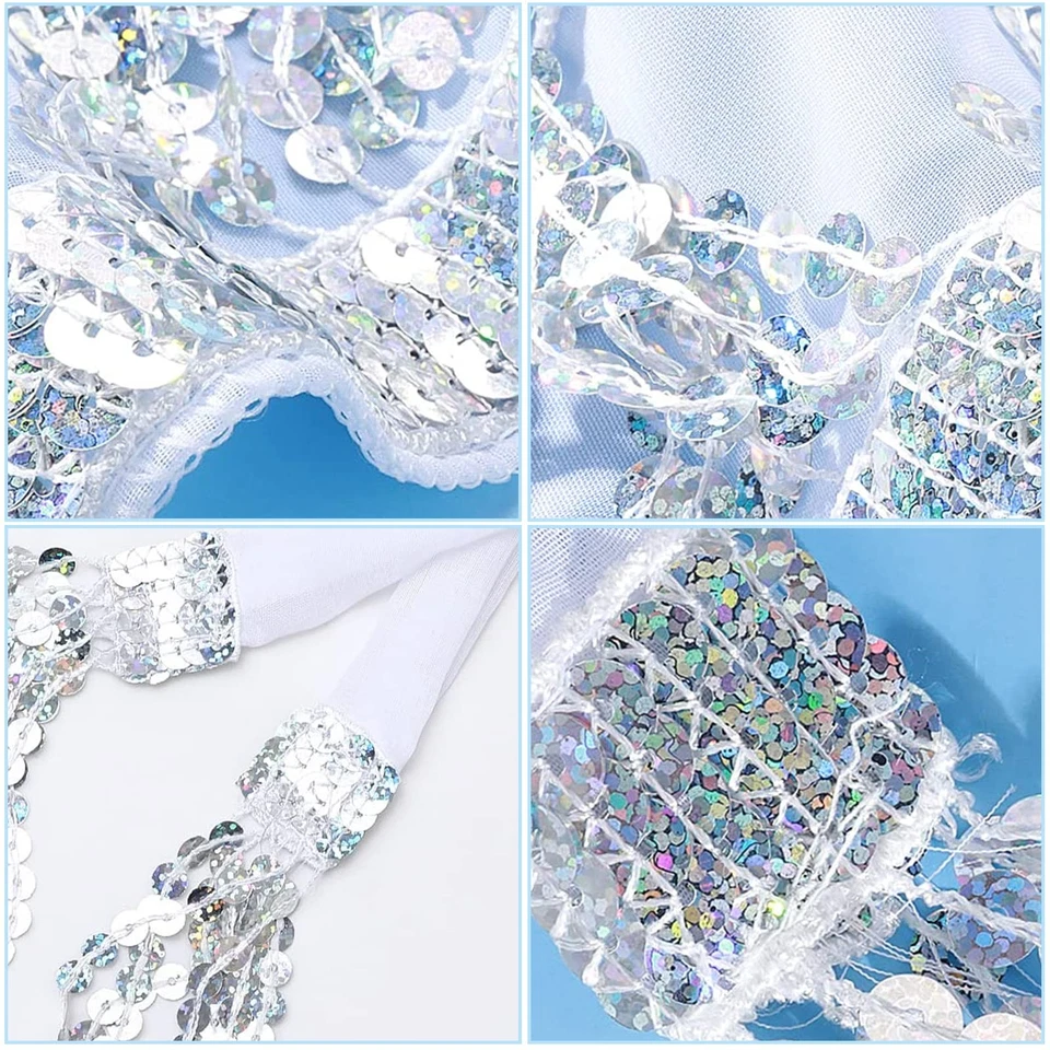 Rock mit PaillettenGlitzer RockRave-KostümFransenrockPailletten QuastenHüfttu... - Bild 3 von 4