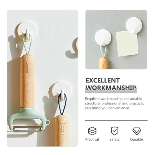 8pcs Magnetic Hook Magnet Towel Hook Punch Free Door Coat Hanger Locker Hook - Imagen 9 de 10