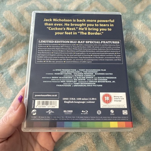 The Border Indicator Limited Edition OOP Bluray, Jack Nicholson *Region B* - Picture 2 of 5