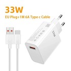 Caricatore 33W per Xiaomi Turbo Charge con Cavo USB-C 1 metro Caricabatterie 33W