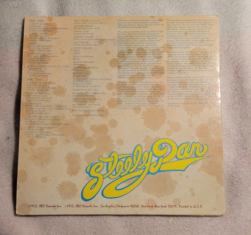 Steely Dan Can't Buy A Thrill Vinyl LP 1972 ABC ABCX 758 First Press Gatefold - Picture 2 of 5